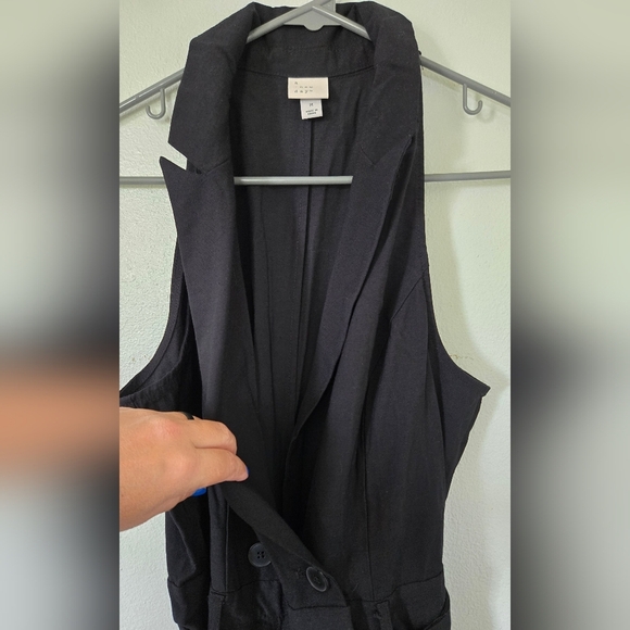 A New Day | Black Wide Leg Jumpsuit Size Medium - Picture 6 of 11